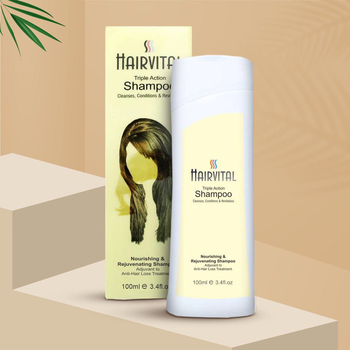 Salvia Hairvital, Dry Hair Hairvital Triple Action Shampoo With Goodness of Aloe vera - 100ml